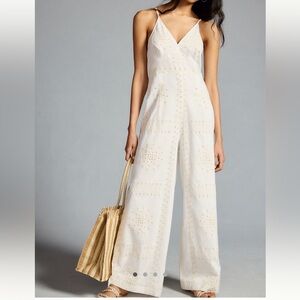 Ranna Gill Eyelet Halter Jumpsuit
